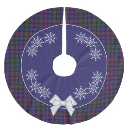 Eleganter Pride of Scotland Kariert Tree Skirt Polyester Weihnachtsbaumdecke