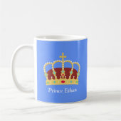 Eleganter Prinz Crown mit Juwelen für Jungen Kaffeetasse (Links)