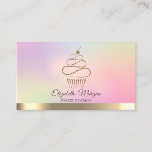 Eleganter professioneller Cupcake-Süßigkeiten Visitenkarte