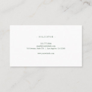 Eleganter professioneller einfacher minimalistisch visitenkarte