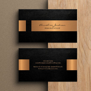 Eleganter professioneller falscher gold-metallisch visitenkarte