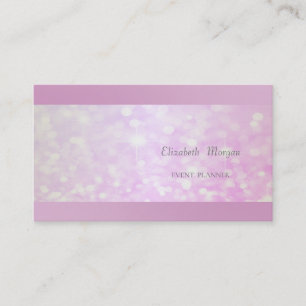 Eleganter professioneller glitzernder Bokeh Visitenkarte