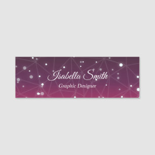 Eleganter professioneller Grafikdesigner Namensschild