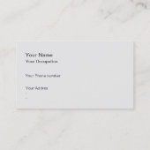 Eleganter Professioneller Metall Metall Stahl Visitenkarte (Rückseite)