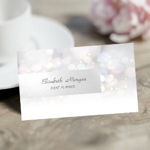 Eleganter professioneller Minimalist, Bokeh Visitenkarte