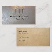 Eleganter Professioneller Pelz Krokodil Reptil Visitenkarte (Vorne/Hinten)