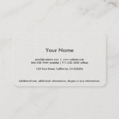 Eleganter Professioneller vergoldet Kreis Visitenkarte (Rückseite)