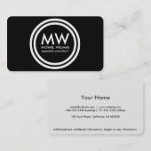 Eleganter Professioneller vergoldet Kreis Visitenkarte (Vorne/Hinten)