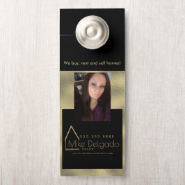 Eleganter Property Manager Zuhause Sales Broker Türanhänger