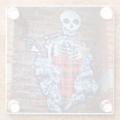 Eleganter PunkUntersetzer Glasuntersetzer (Rückseite)