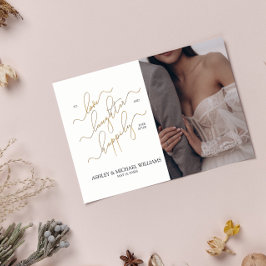 Eleganter QR Code 3 Foto Script glücklich immer na Einladung