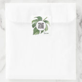 Eleganter QR Code Business Square Sticker (Tasche)