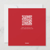 Eleganter QR Code Corporate Weihnachten (Rückseite)