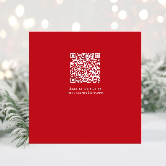 Eleganter QR Code Corporate Weihnachten