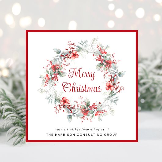 Eleganter QR Code Corporate Weihnachten