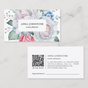 Eleganter QR-Code Ernennung Visitenkarte