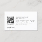 Eleganter QR-Code | Ernennung Visitenkarte (Rückseite)