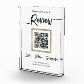 Eleganter QR-Code-Foto für Geschäftsüberprüfungen Fotoblock (Rechts)