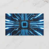 Eleganter QR-Code für einfachen Techniker Visitenkarte (Rückseite)