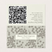 Eleganter QR-Code für gefaltete Visitenkarten (Außenseite Aufgefaltet)