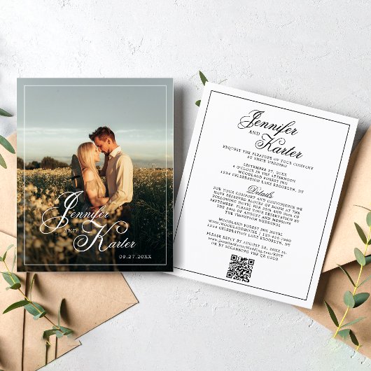 Eleganter QR-Code für HAUSHALT - alles in einem Fo