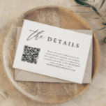 Eleganter QR-Code für Hochzeiten - Digitale Detail Einladung<br><div class="desc">Eleganter QR-Code für Hochzeitdetails</div>