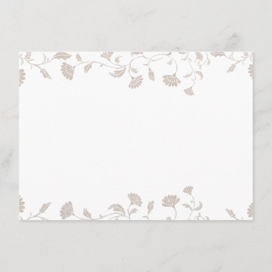 Eleganter QR-Code für Hochzeitskarte Begleitkarte (Rückseite)