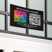 Eleganter QR-Code für kundenspezifisches Firmenlog Banner (Äußeres Gebäude)