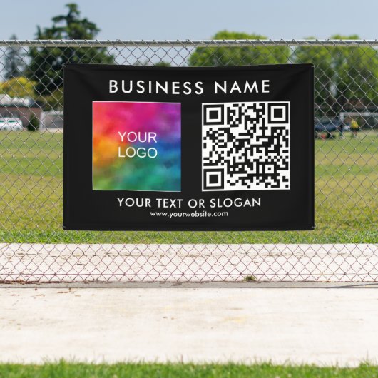 Eleganter QR-Code für kundenspezifisches Firmenlog Banner (Insitu)