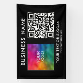 Eleganter QR-Code für kundenspezifisches Firmenlog Banner (Vertikal)