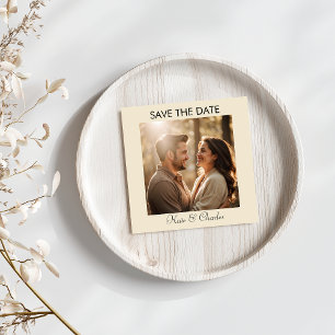 Eleganter QR-Code für moderne Foto Save the Date