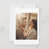 Eleganter QR-Code für modernes Foto| UAWG | Websit RSVP Karte (Rückseite)