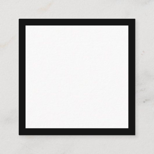 Eleganter QR-Code für Schwarz-Weiß-Hochzeiten Begleitkarte (Rückseite)