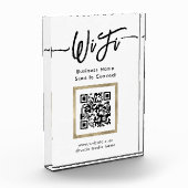 Eleganter QR-Code für WLAN-Verbindung Fotoblock (Links)
