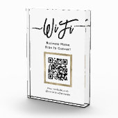 Eleganter QR-Code für WLAN-Verbindung Fotoblock (Rechts)