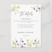 Eleganter QR Code Hochzeitsdetails Unterkunft Begleitkarte (Vorderseite)