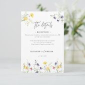 Eleganter QR Code Hochzeitsdetails Unterkunft Begleitkarte (Stehend Vorderseite)