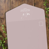 Eleganter QR-Code Rosa UAWG Online-Rose All In One Einladung