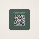 Eleganter QR Code UAWG and Wedding Website Card (Rückseite)