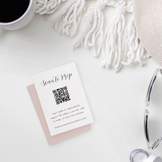 Eleganter QR Code UAWG Begleitkarte
