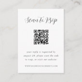 Eleganter QR Code UAWG Begleitkarte (Vorderseite)