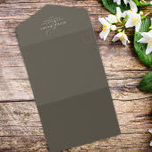 Eleganter QR Code UAWG Simple Online White Magnoli All In One Einladung