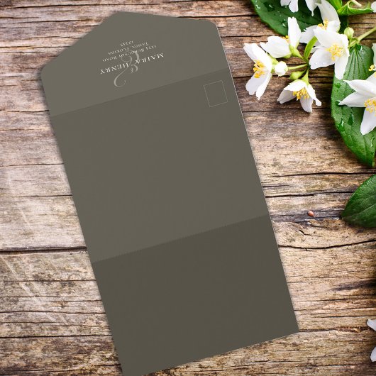 Eleganter QR Code UAWG Simple Online White Magnoli All In One Einladung