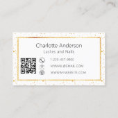 Eleganter QR-Code Visitenkarte (Rückseite)