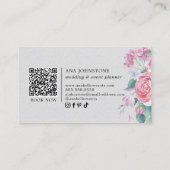 Eleganter QR-Code Visitenkarte (Rückseite)