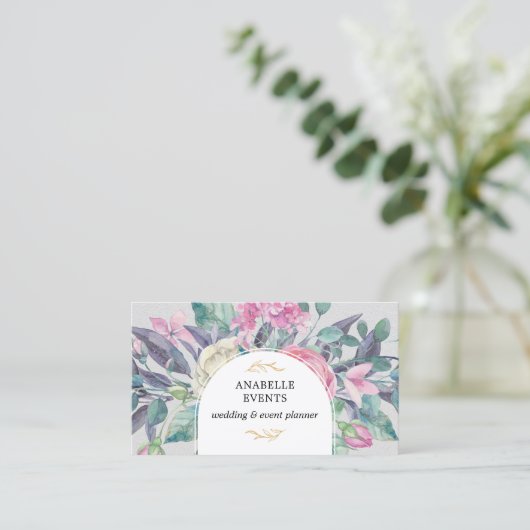 Eleganter QR-Code Visitenkarte (Stehend Vorderseite)