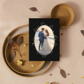 Eleganter QR-Foto-Code Save the Date Einladung