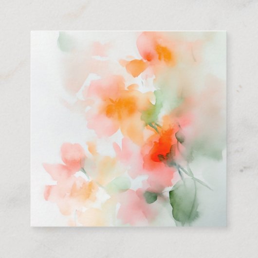 Eleganter QR-UAWG für Blumenzwiebeln Begleitkarte (Rückseite)