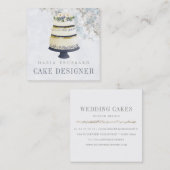 Eleganter Quadratische Visitenkarte (Vorne/Hinten)