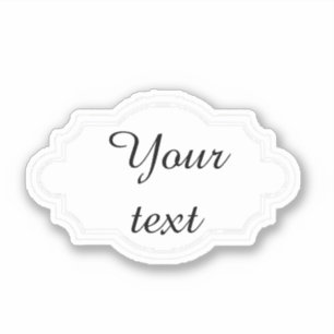 Eleganter Rahmen Aufkleber